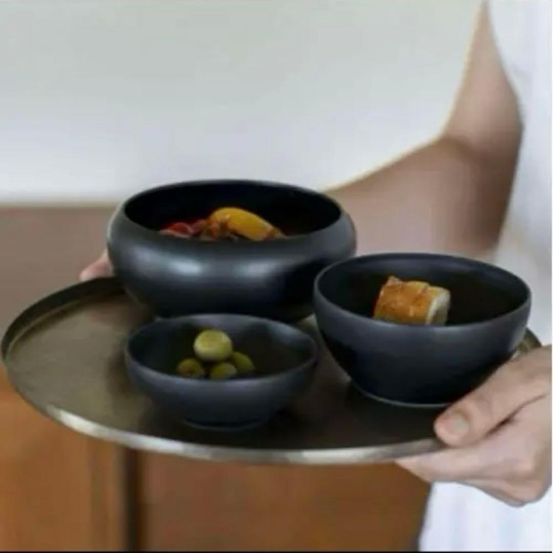 2セットおまとめ茅乃舎　オリジナル　有田焼　応量器　黒　鉄鉢料理