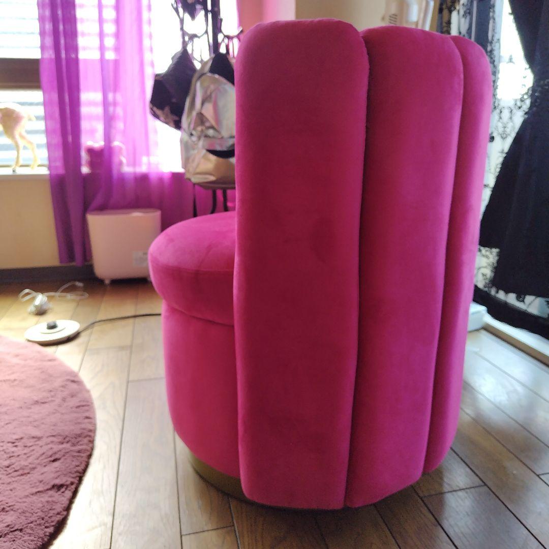 ベルベットピンクチェア