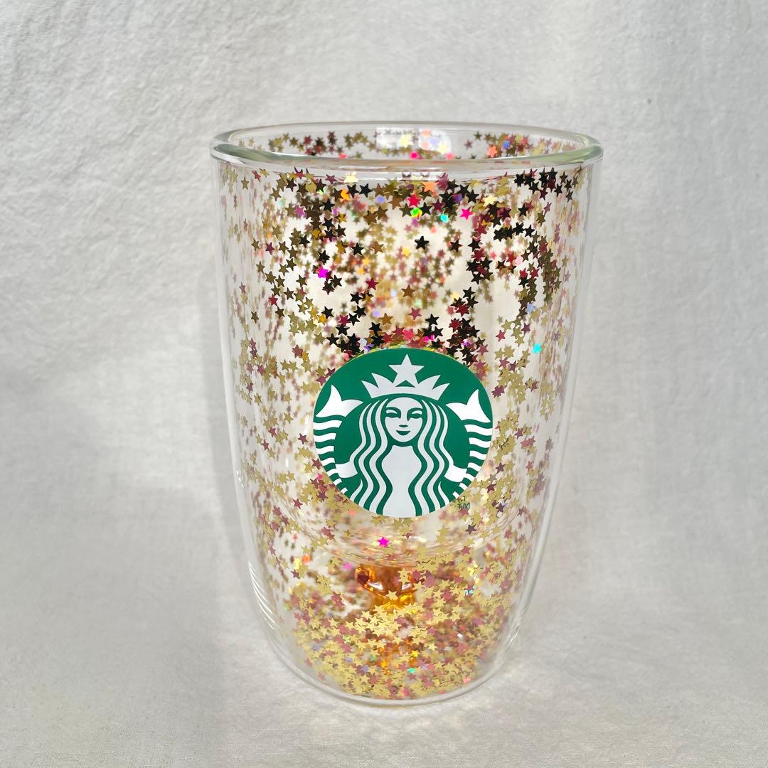 スターバックス ホリデー2025 ダブルウォール耐熱グラススター 355m