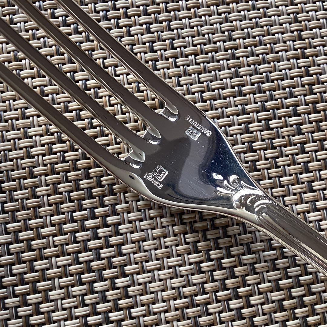 《CHRISTOFLE MARLY》アフタヌーンティー用シルバーナイフ＆フォーク