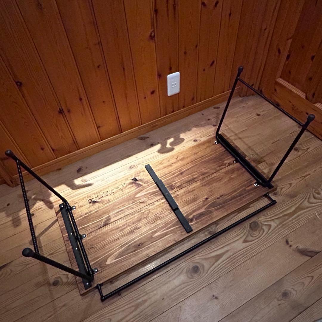 No.564 アイアンローテーブル オルテガテーブル　ネイティブ柄