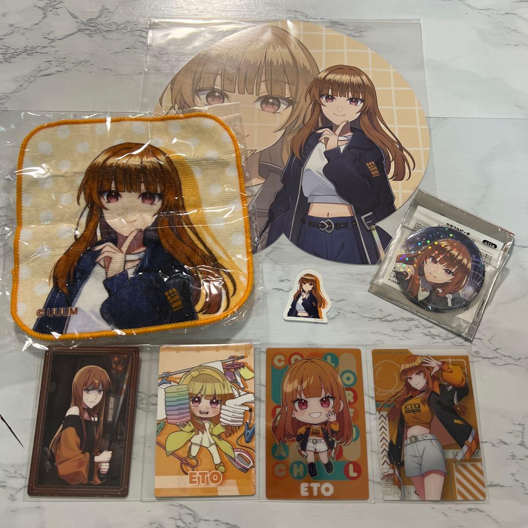 カラフルピーチ5周年展 えとさん 東武動物公園缶バッチ - メルカリ