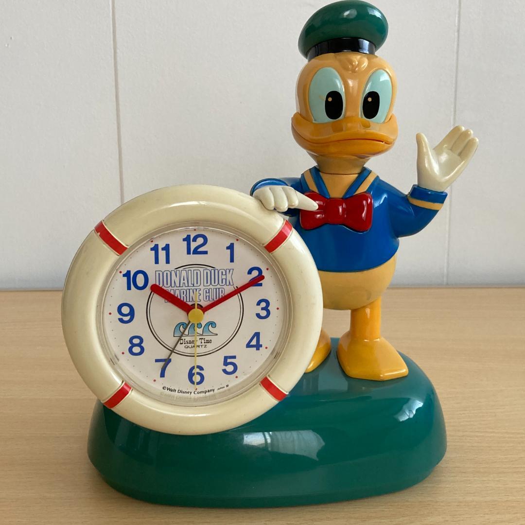 ドナルドダック レトロ 置時計 - メルカリ