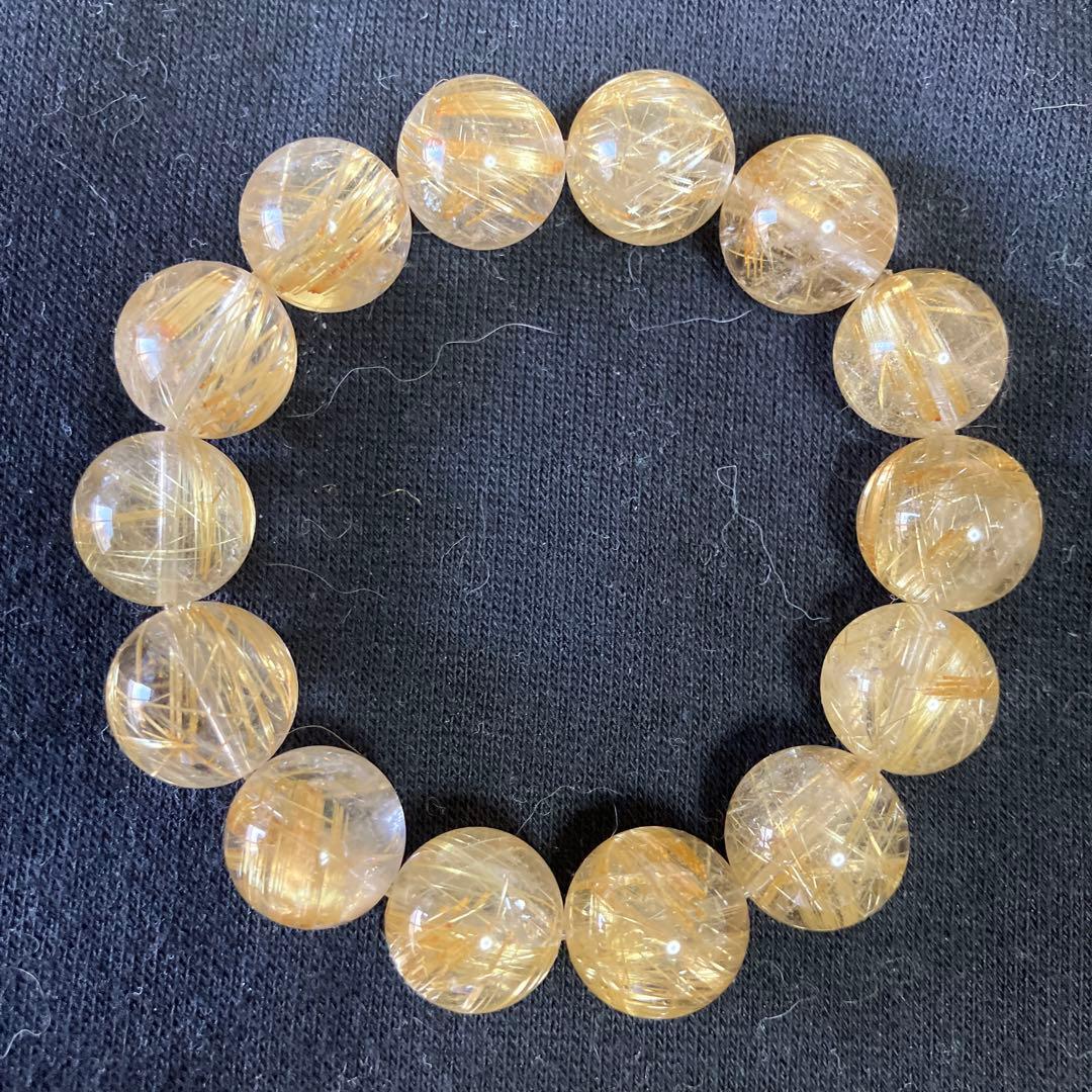 ルチルクォーツ大粒14ミリ球 大幅にお値引、購入価格158000円です。