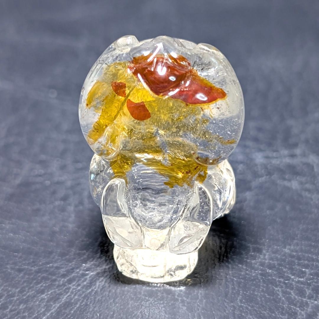 ライモナイトインクォーツ オーロラ入り貔貅 成功へと導くパワーストーン オブジェ