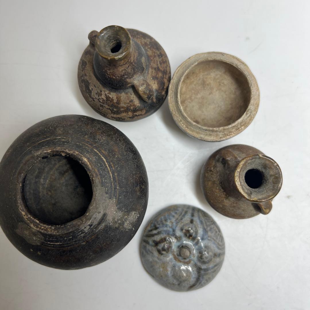 専用16世紀頃 宋胡ろく壺4点 最大h6cm 最長幅約8cm 東K8-0131① - メルカリ