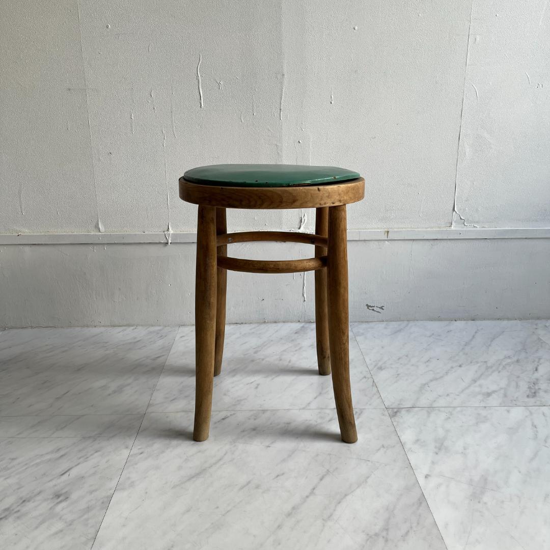 希少 ヴィンテージ レトロ 古い椅子 秋田木工 スツール 木製スツール