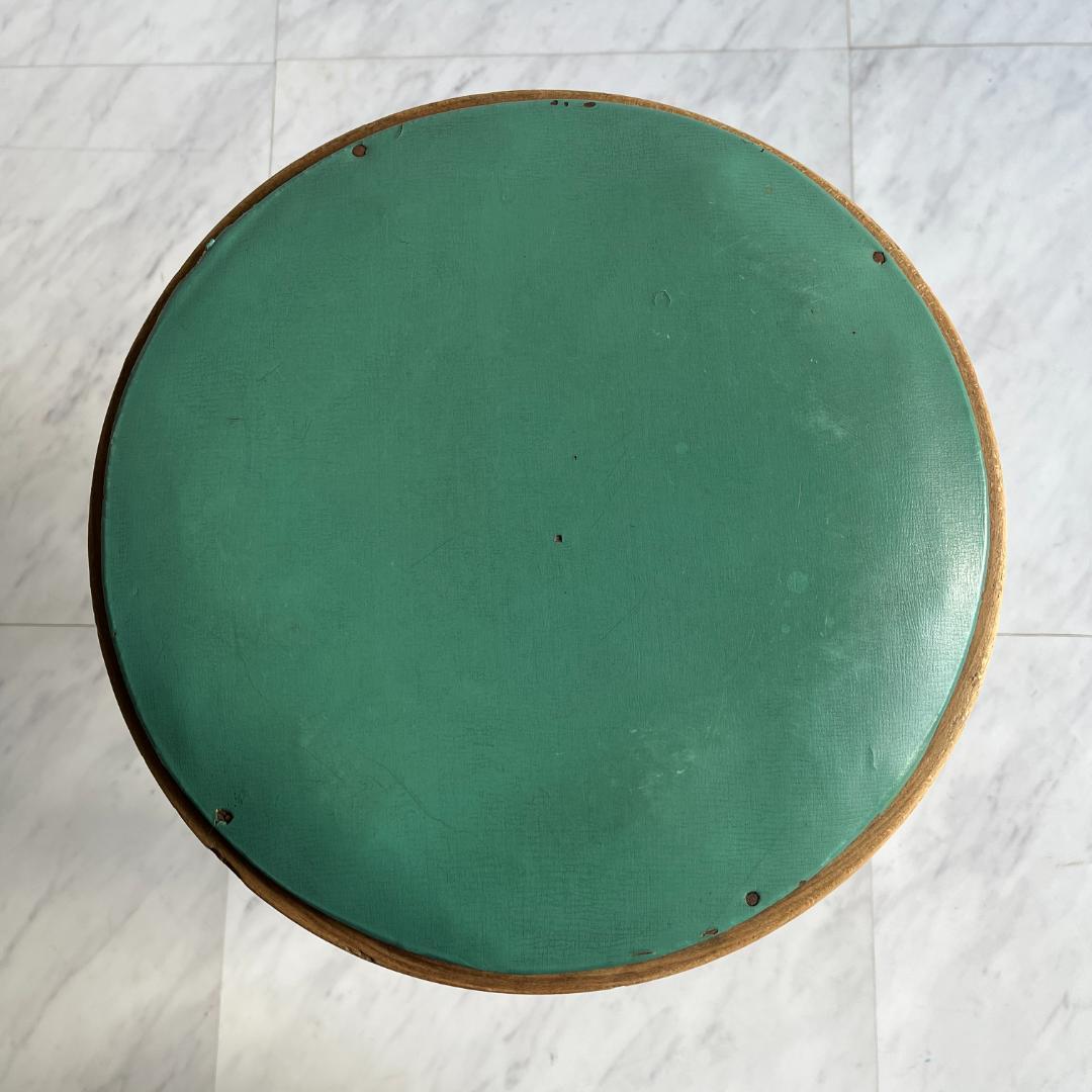 希少 ヴィンテージ レトロ 古い椅子 秋田木工 スツール 木製スツール