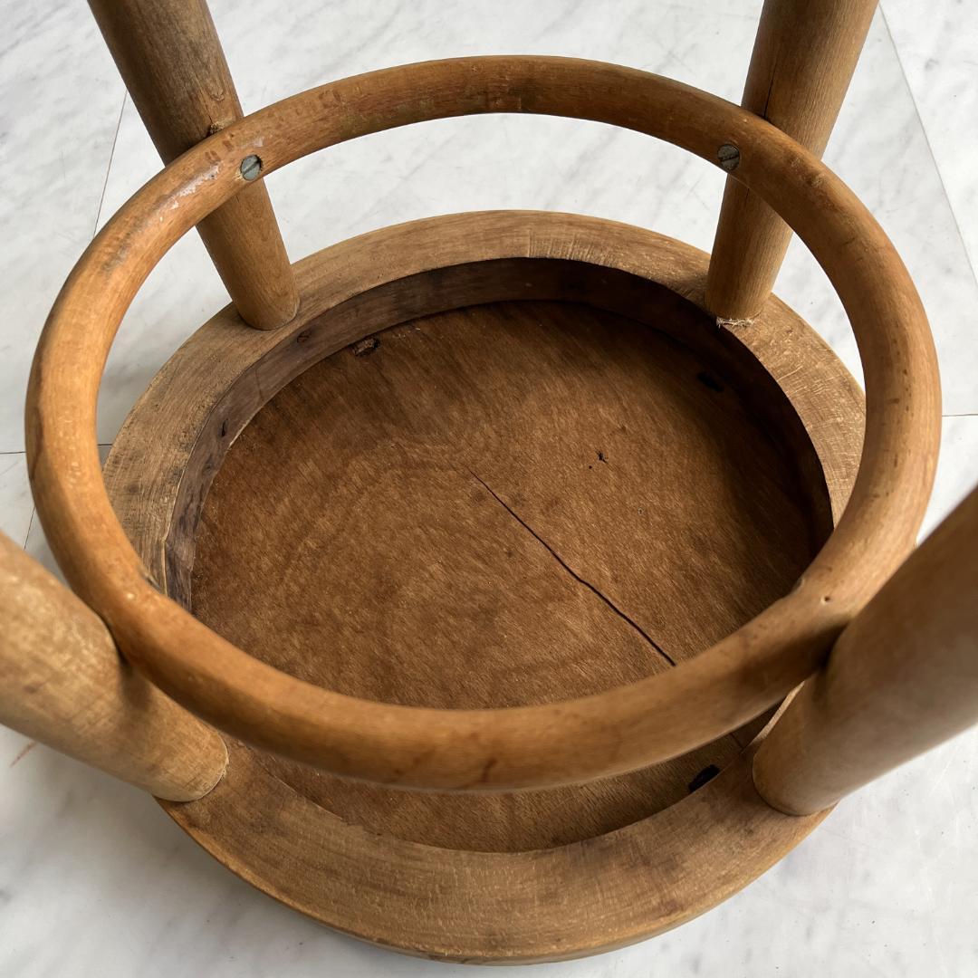 希少 ヴィンテージ レトロ 古い椅子 秋田木工 スツール 木製スツール