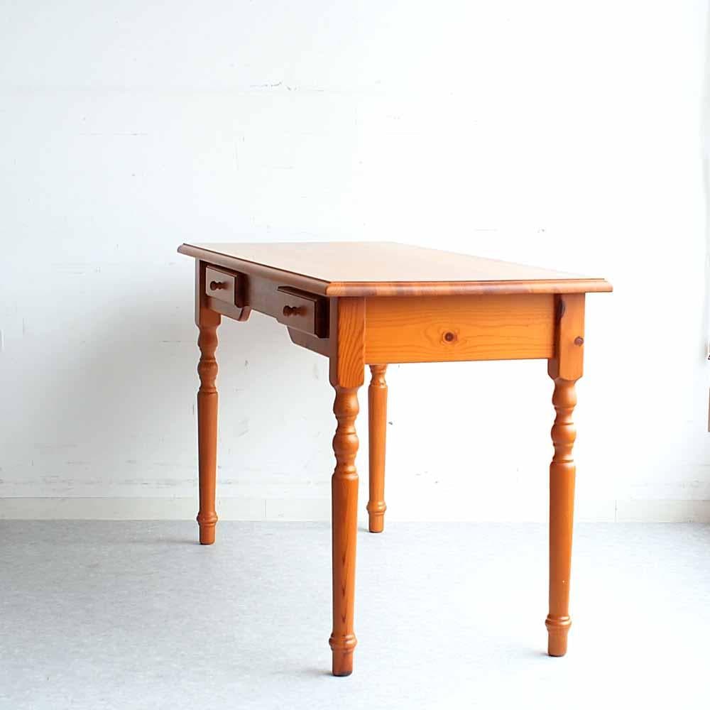 パイン材 ワークデスク 120cm カントリー ZR24449