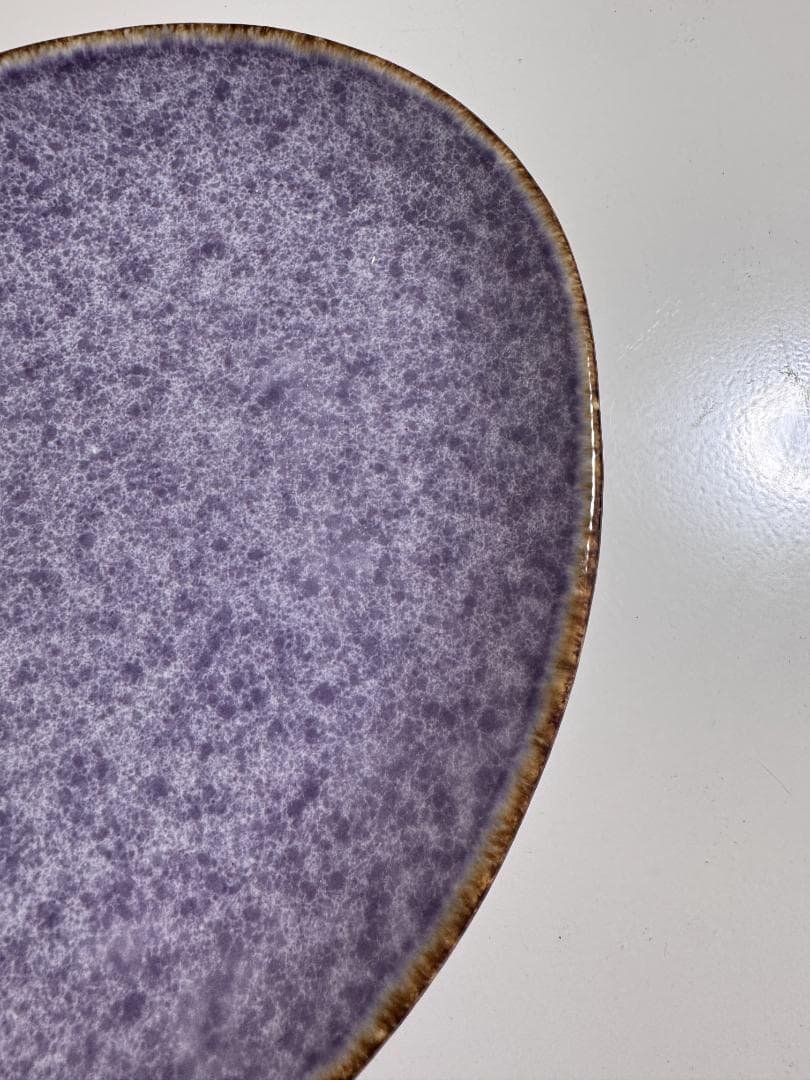 11枚セット ANFORA カボ パープル 紫 楕円型 おしゃれ (バラ売相談)