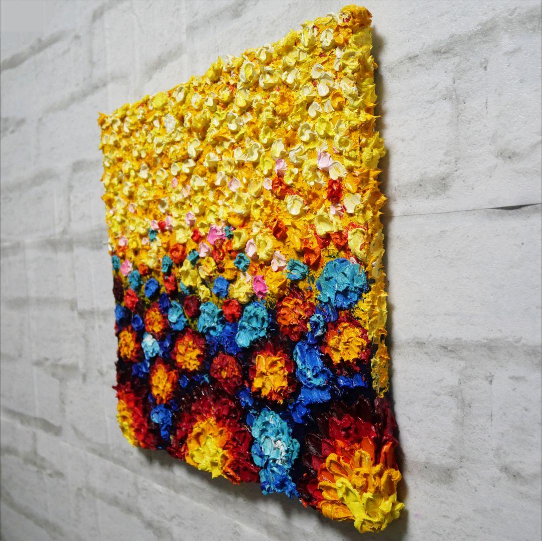 油絵 絵画 アートパネル【flower garden】