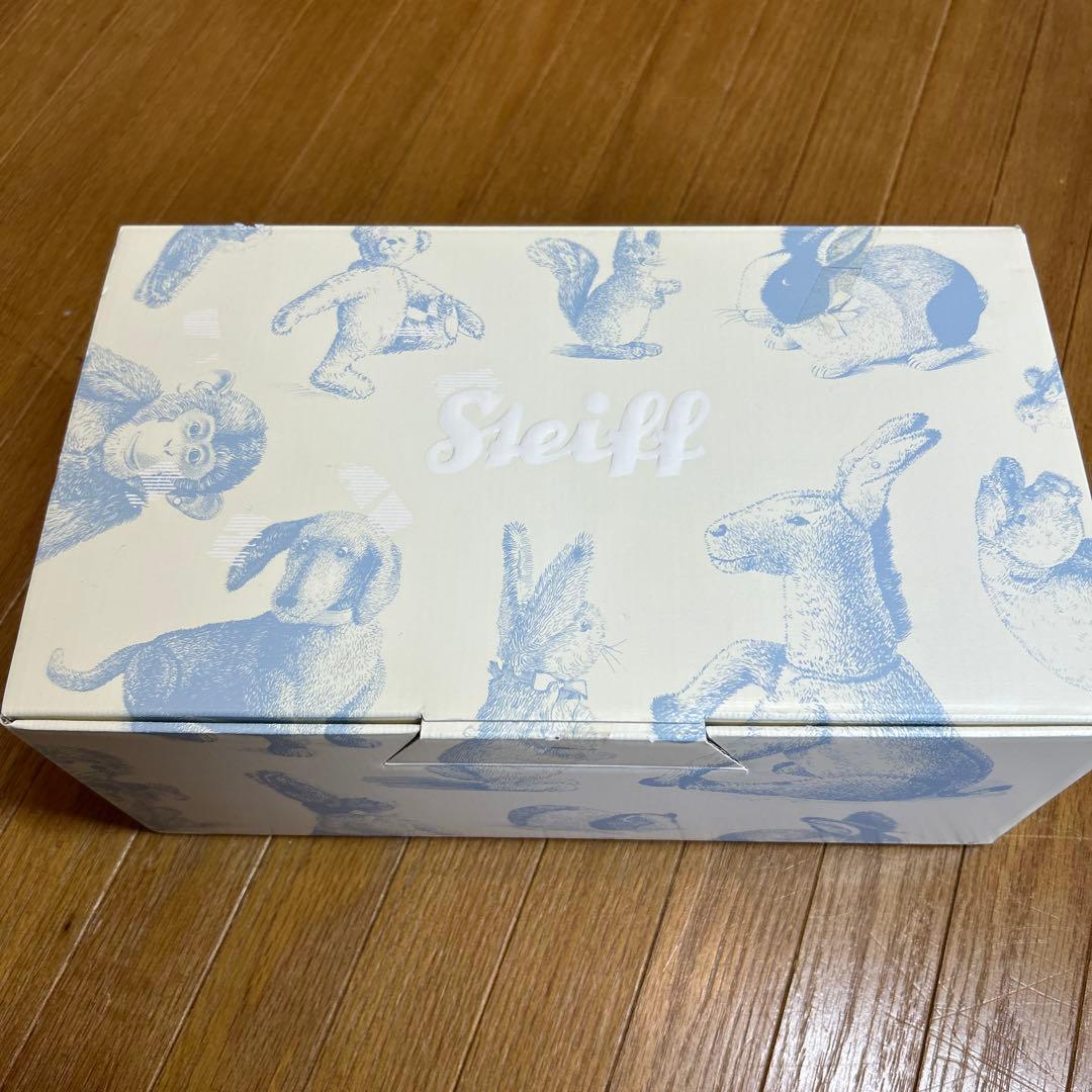 シュタイフ　限定品　白タグ　ルビー スワロフスキー テディベア