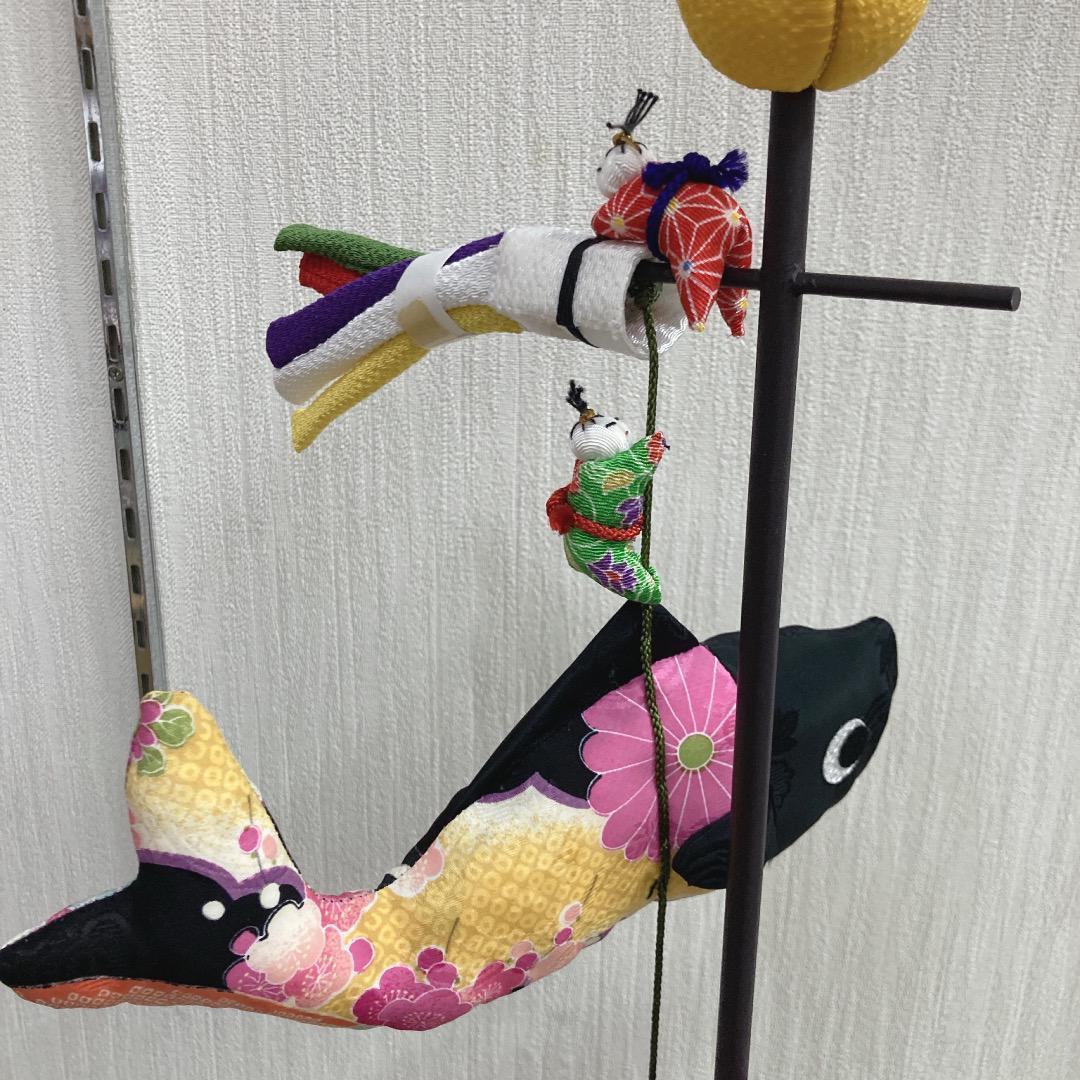 ST1 五月室内飾り　可愛いわらべ付き　高さ76.5㎝位　五月人形初節句　鎧兜