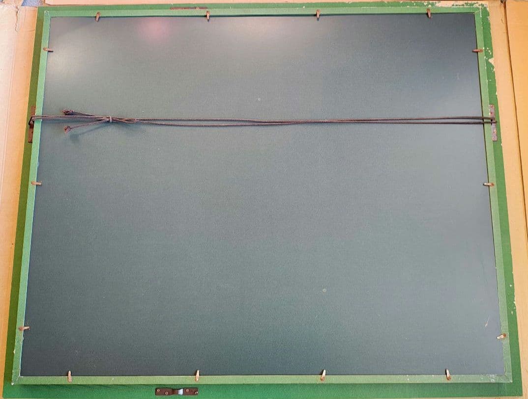 送料込】F30号 大型 油彩額縁 アクリル板 油絵付き作品保護 公募展