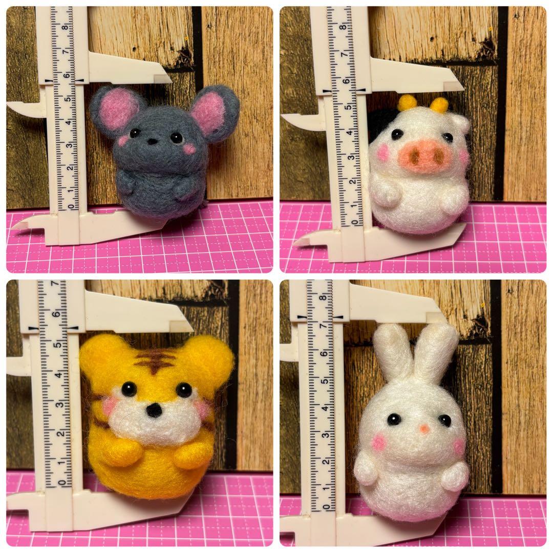 縁起飾り 十二支セット【羊毛フェルト・アクレーヌ】干支飾り - メルカリ