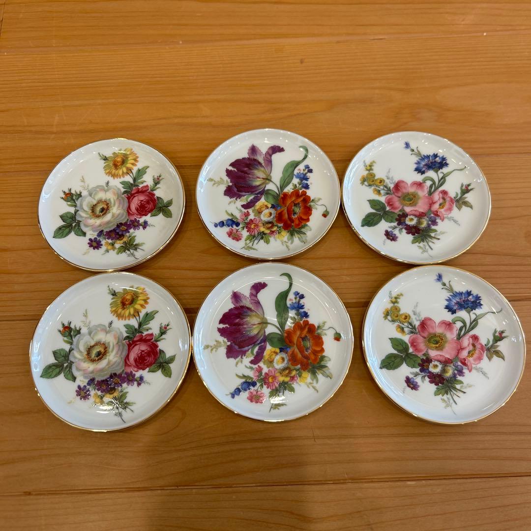フェルステンベルク 花柄小皿 6枚セット ドイツ - メルカリ
