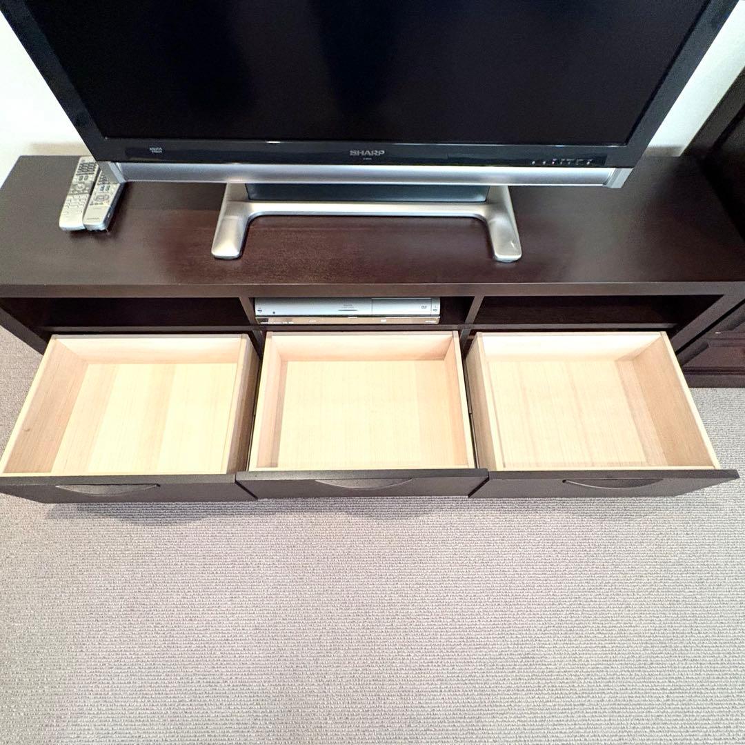 テレビ台 テレビボード ローボード 木製 木 シンプル ダークブラウン シンプル