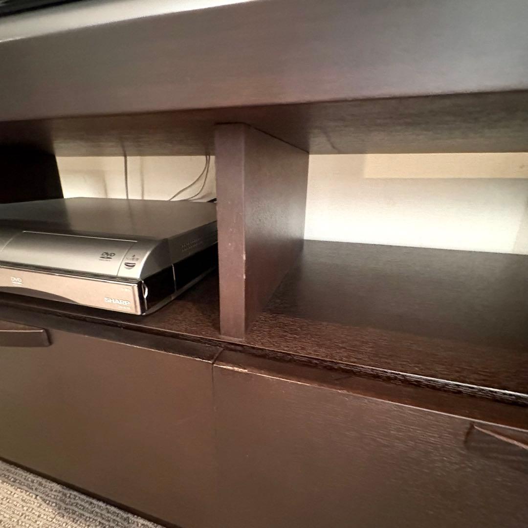 テレビ台 テレビボード ローボード 木製 木 シンプル ダークブラウン シンプル