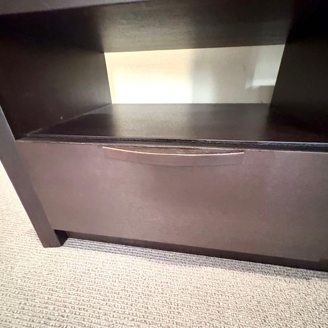 テレビ台 テレビボード ローボード 木製 木 シンプル ダークブラウン シンプル