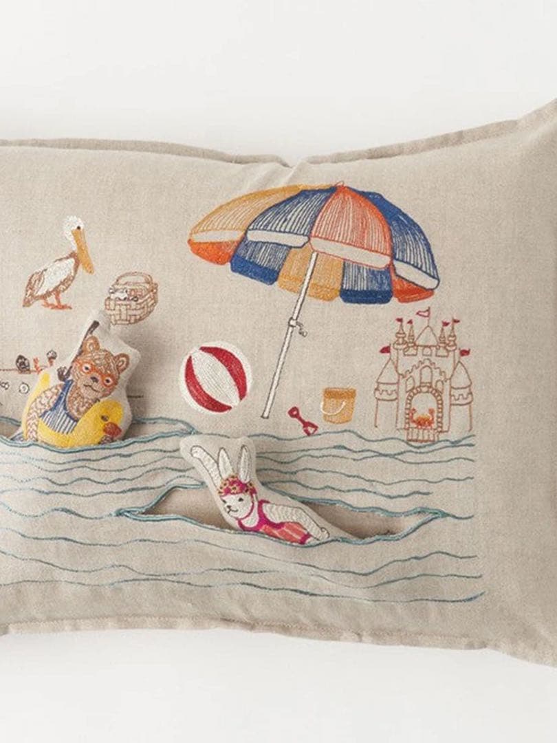 コーラル&タスク クッションカバー Beach Pocket Pillow