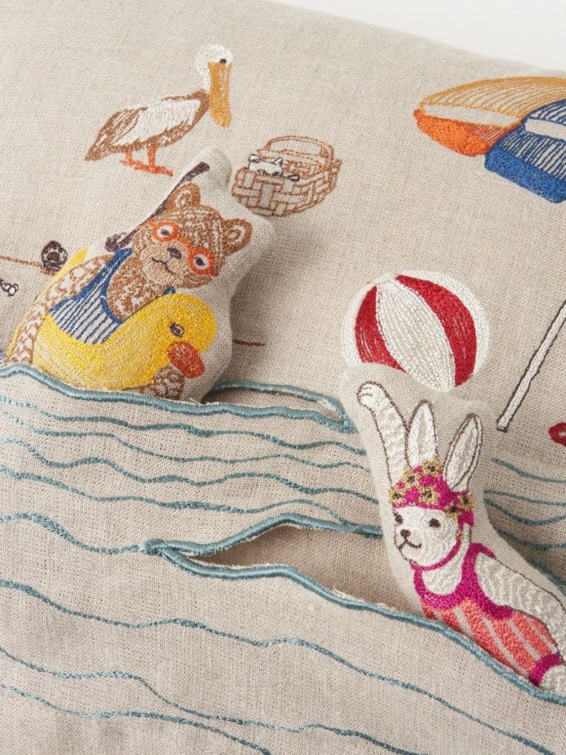 コーラル&タスク クッションカバー Beach Pocket Pillow