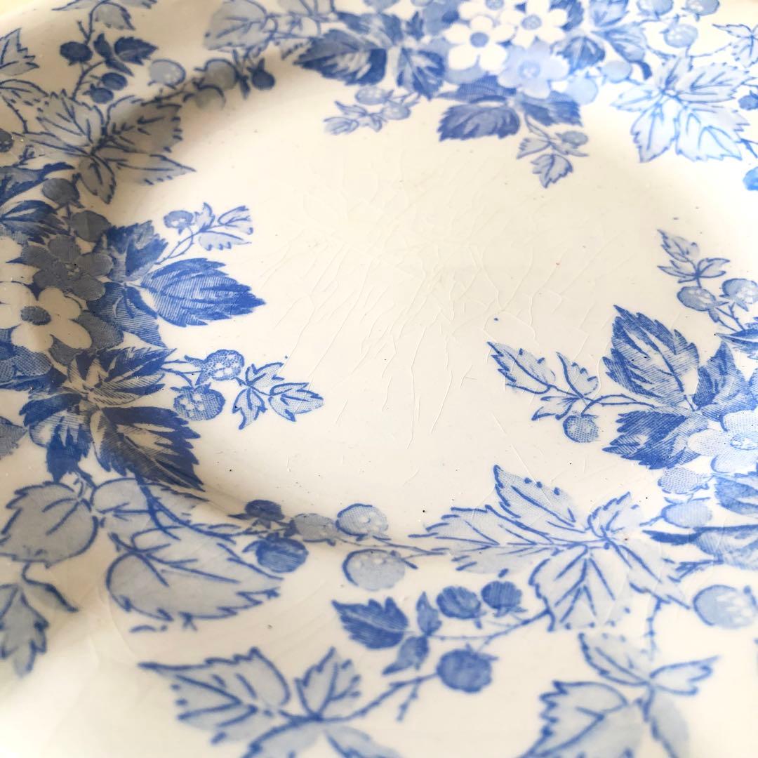 1900年代初期 フランス　サルグミンヌ《RUBIA》デザートプレート　希少