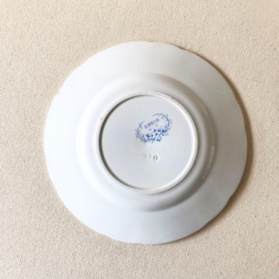 1900年代初期 フランス　サルグミンヌ《RUBIA》デザートプレート　希少