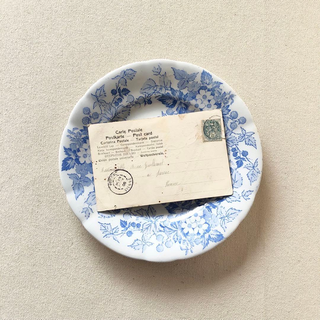 1900年代初期 フランス　サルグミンヌ《RUBIA》デザートプレート　希少