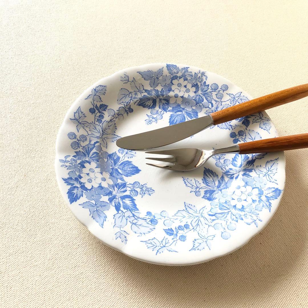 1900年代初期 フランス　サルグミンヌ《RUBIA》デザートプレート　希少