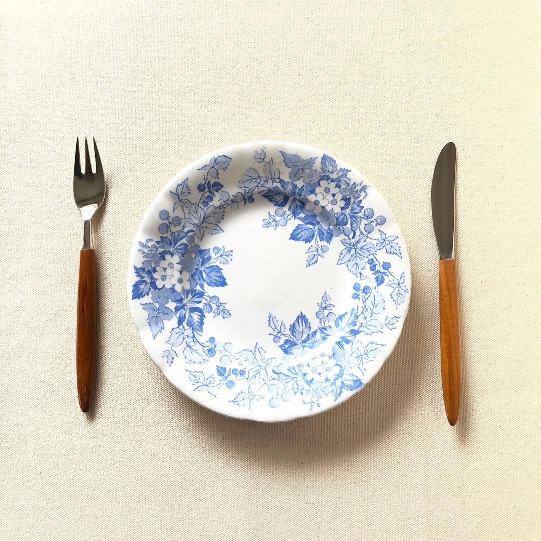 1900年代初期 フランス　サルグミンヌ《RUBIA》デザートプレート　希少