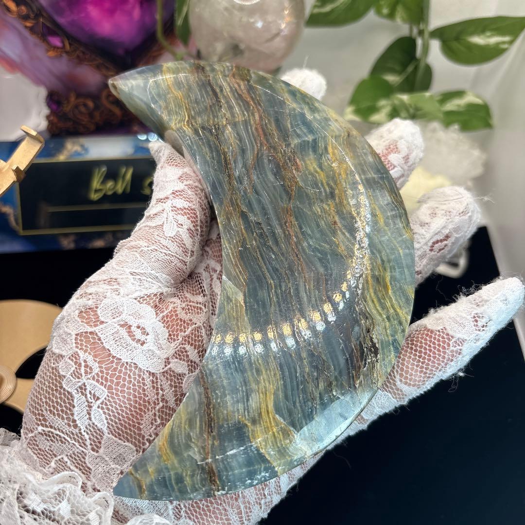 新入荷♡ブルーオニキスビッグ月♡No.1247