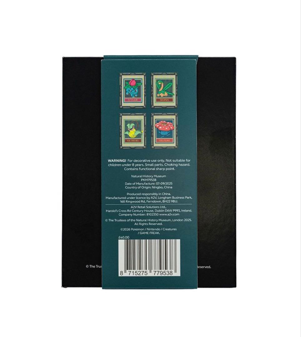 限定品】ポケモン30周年 ロンドン自然史博物館コラボ ピンバッジ 4個