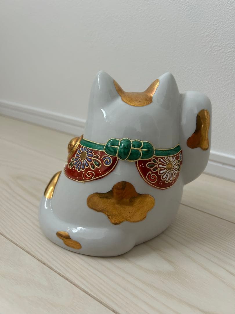 九谷焼　招き猫　アンティーク