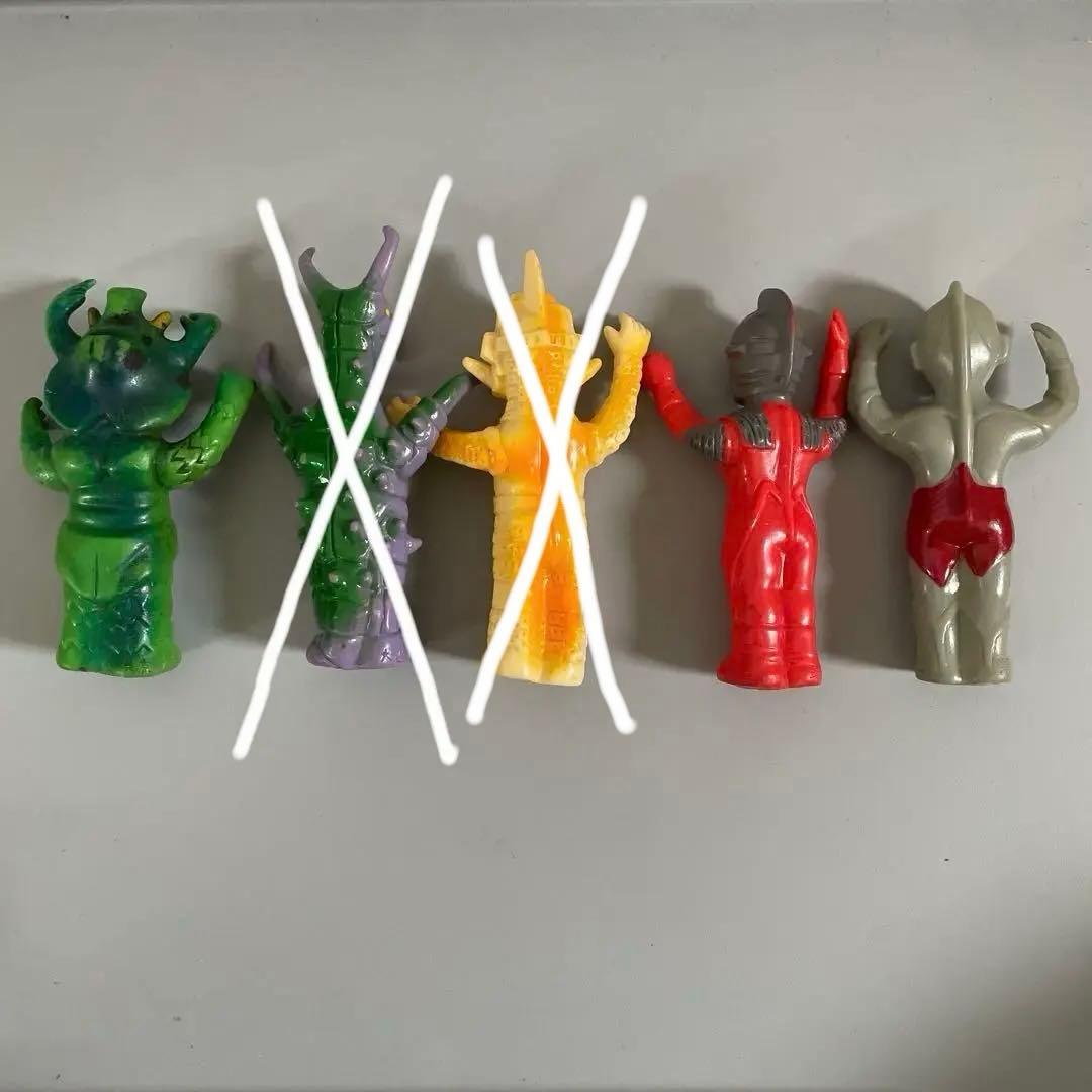 当時物　大里玩具ウルトラマンシリーズ指人形5体セット