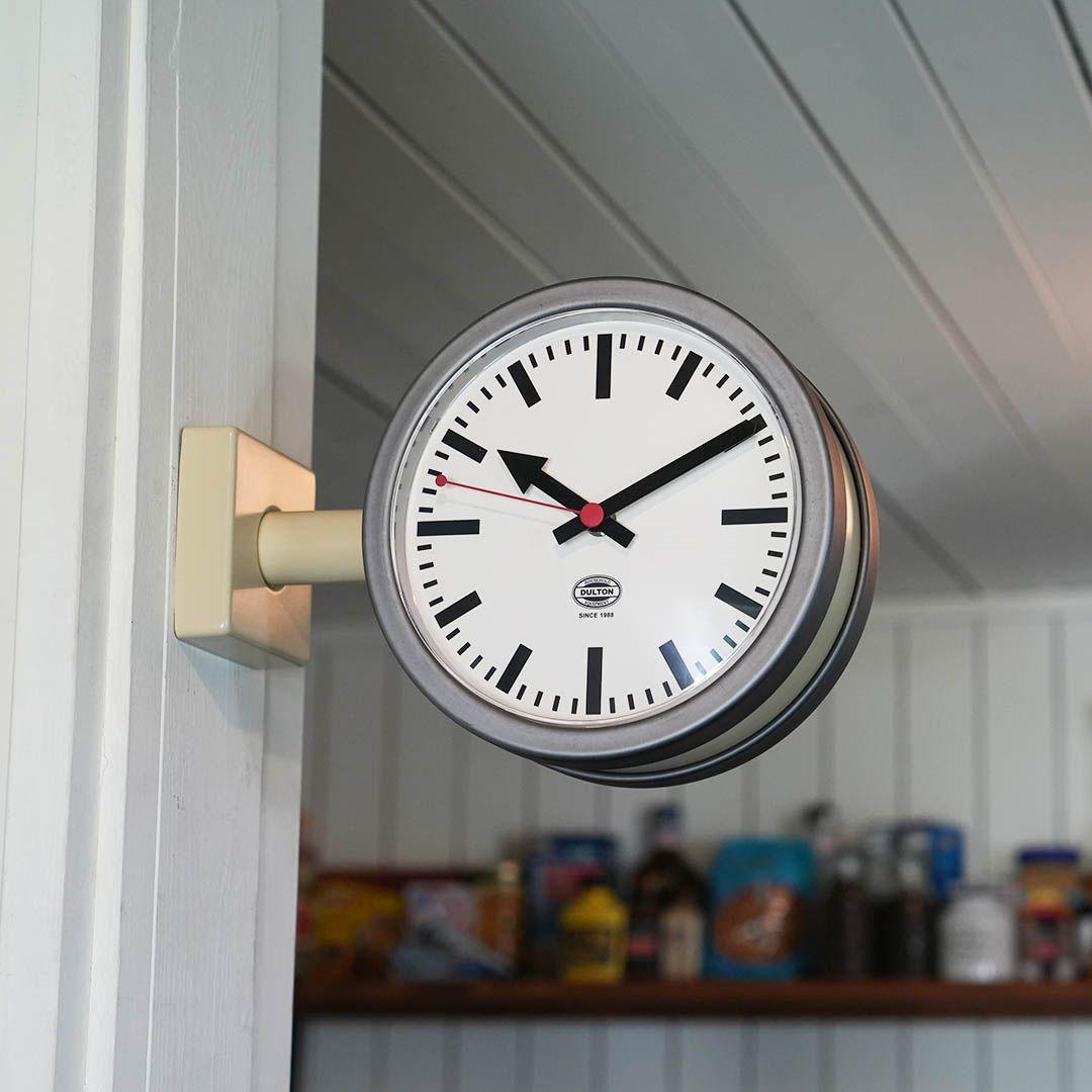 新品 両面時計 ダブルフェイスクロック2 IVORY ダルトン インテリア 小物