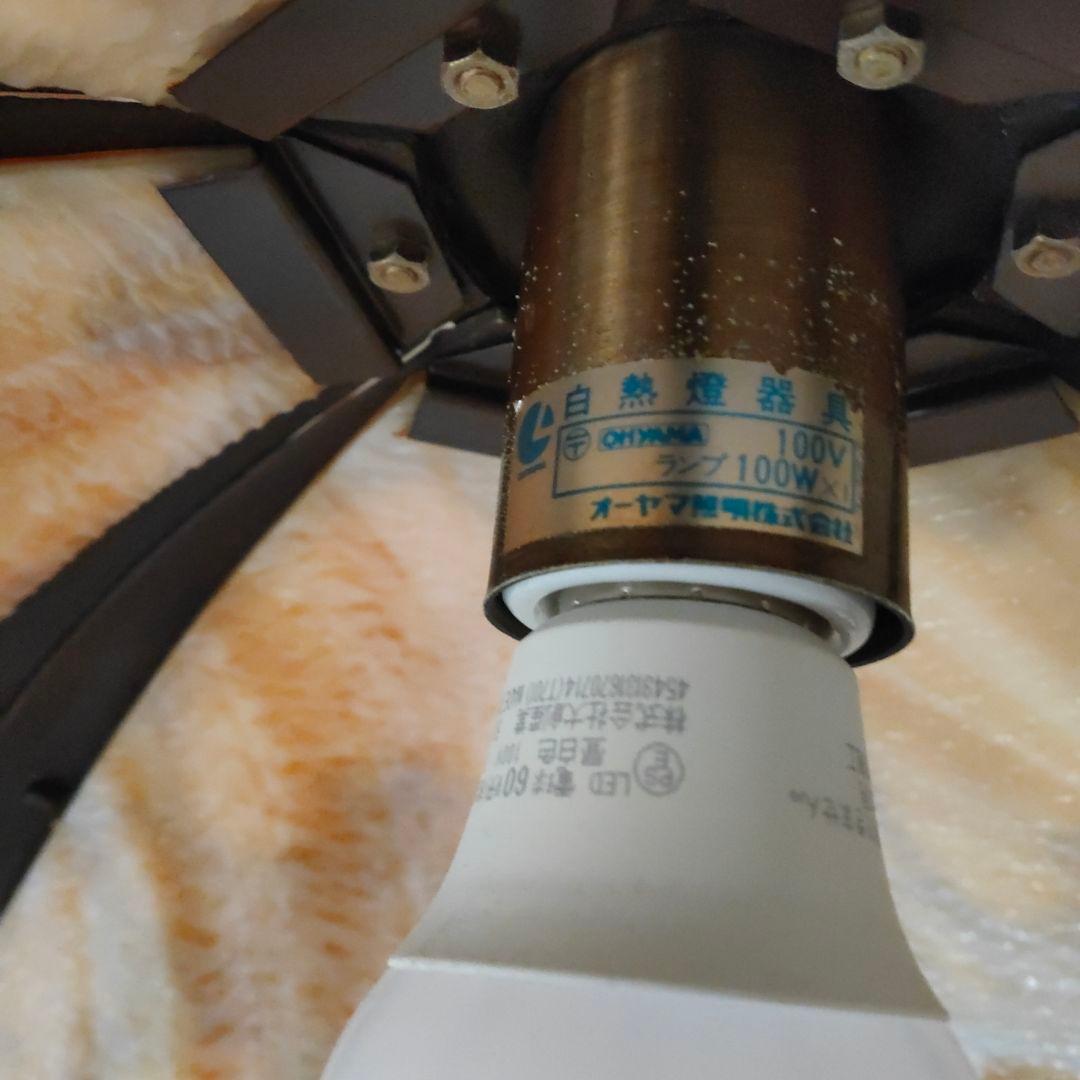 アイアンシャンデリアステンドグラスアンティーク骨董ヴィンテージシーリングライト