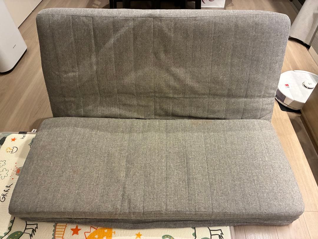 ローソファー ソファーベッド グレー フロアソファ 座椅子
