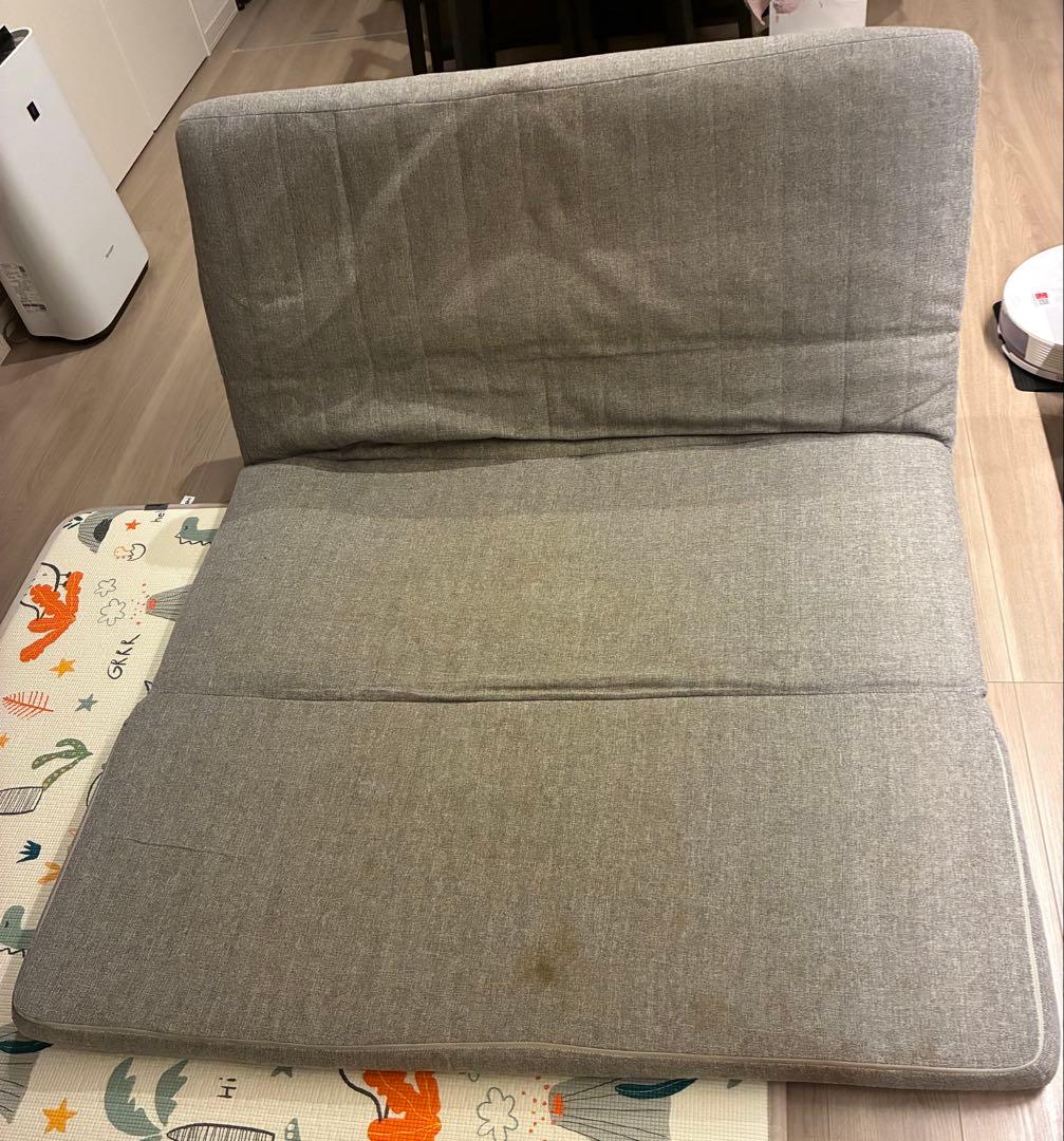 ローソファー ソファーベッド グレー フロアソファ 座椅子