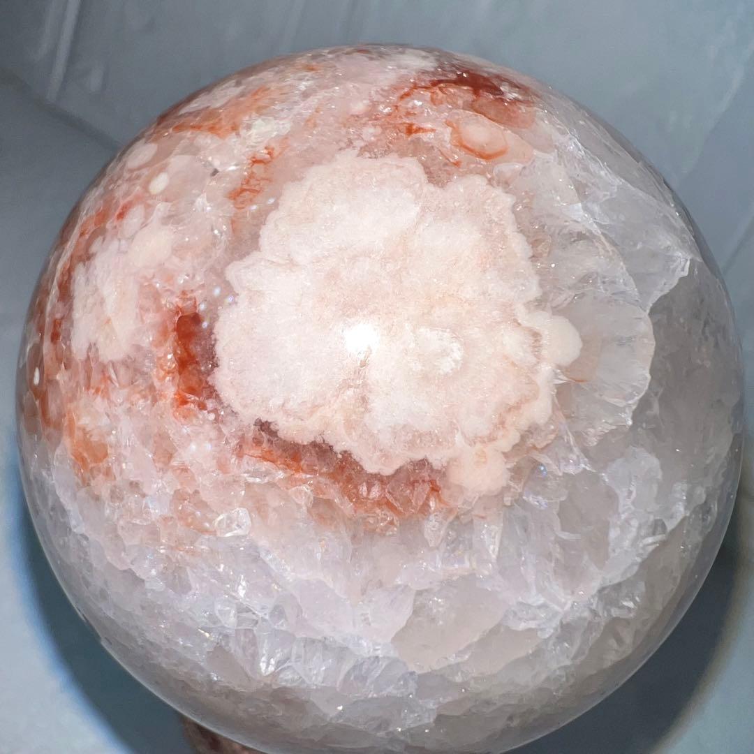 ㉒ピンクアメジスト⭐️桜瑪瑙⭐️ピンクアメジスト花瑪瑙⭐️フラワーアゲート⭐️スフィア