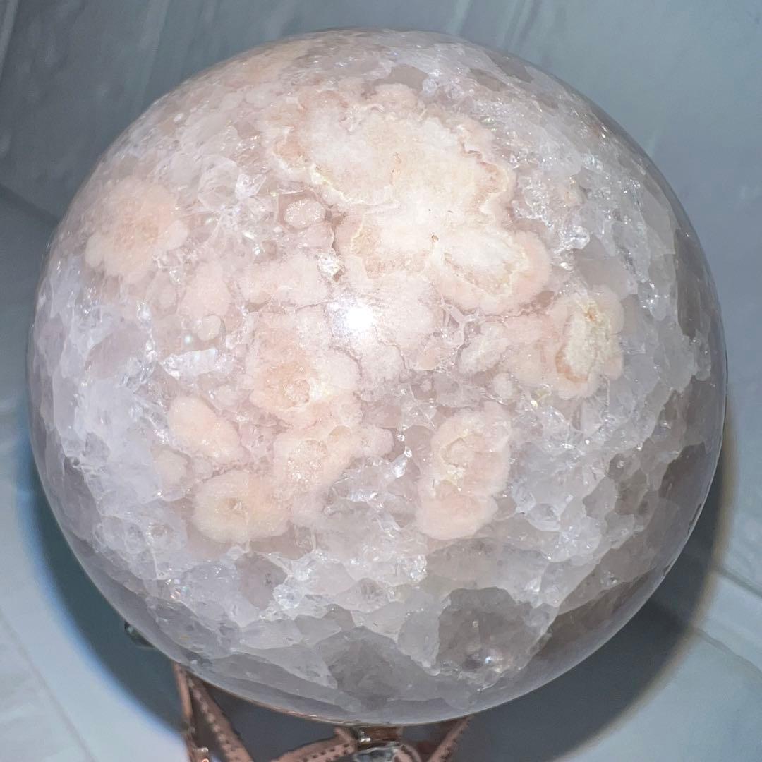 ㉒ピンクアメジスト⭐️桜瑪瑙⭐️ピンクアメジスト花瑪瑙⭐️フラワーアゲート⭐️スフィア