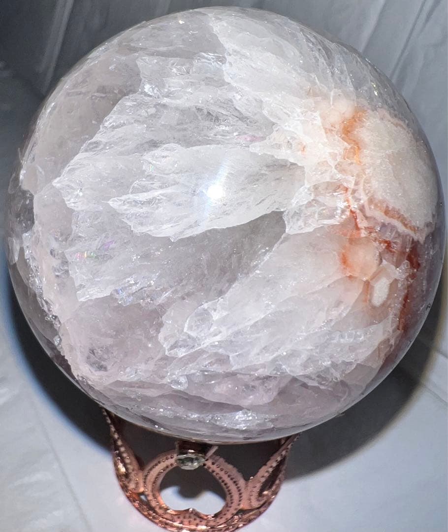 ㉒ピンクアメジスト⭐️桜瑪瑙⭐️ピンクアメジスト花瑪瑙⭐️フラワーアゲート⭐️スフィア