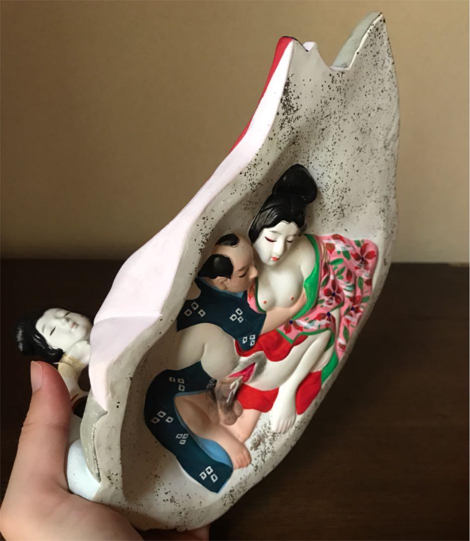 博多人形 裏絵春画人形 枕絵立体造形人形 花魁 古美術品 - メルカリ