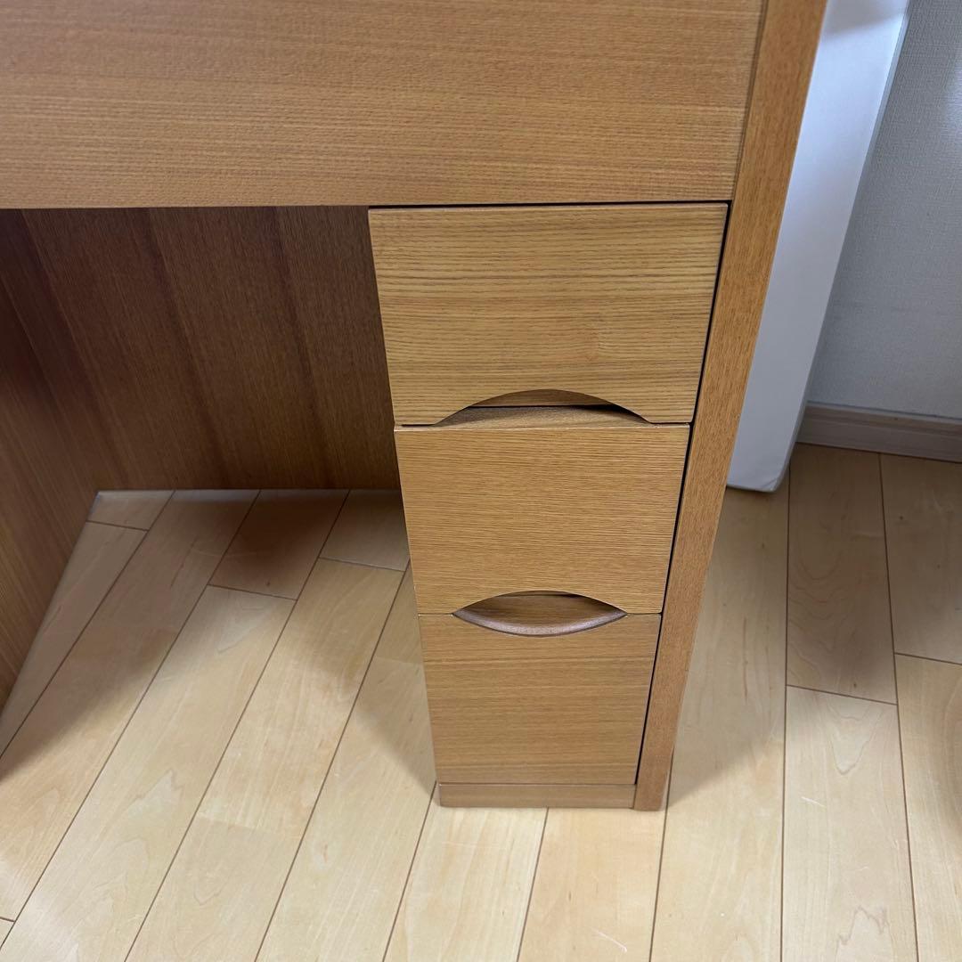 天然木　アルダー　デスクドレッサー　2wayドレッサー　化粧台　家具の大丸