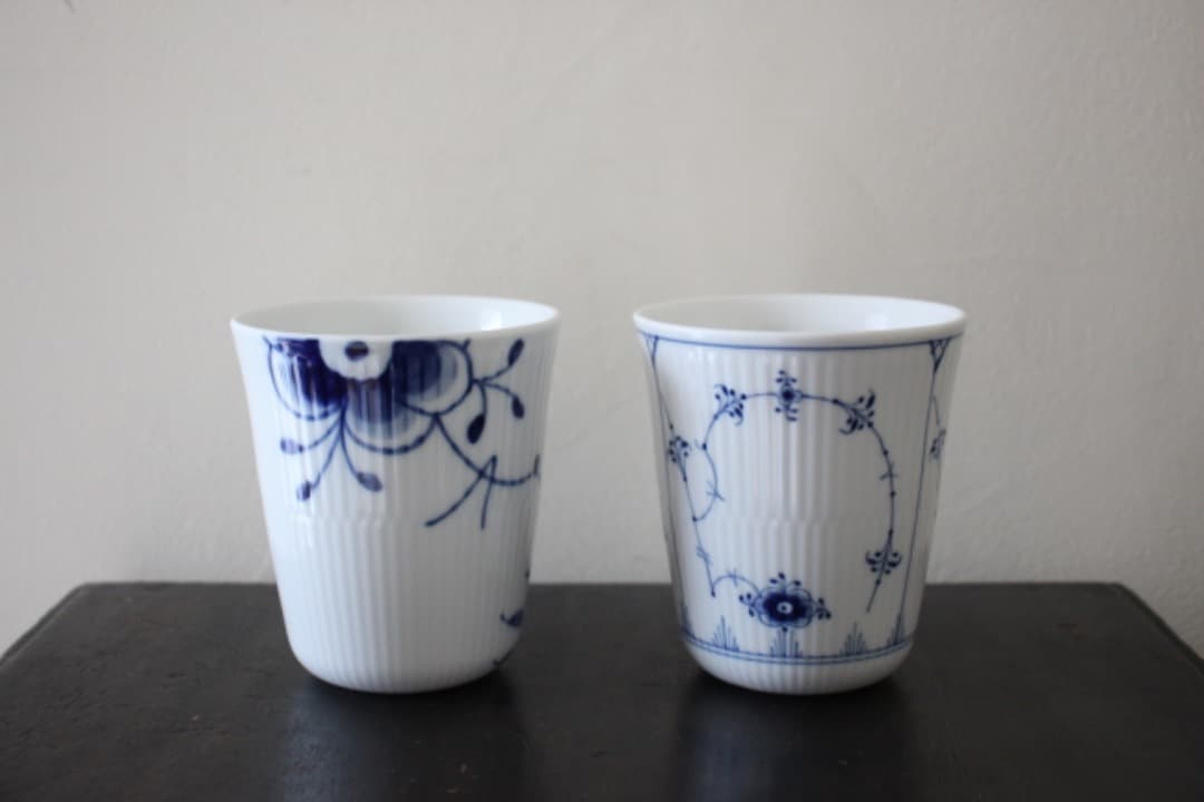 ロイヤルコペンハーゲン　プリンセスブルー　プレートペア&カップ２客