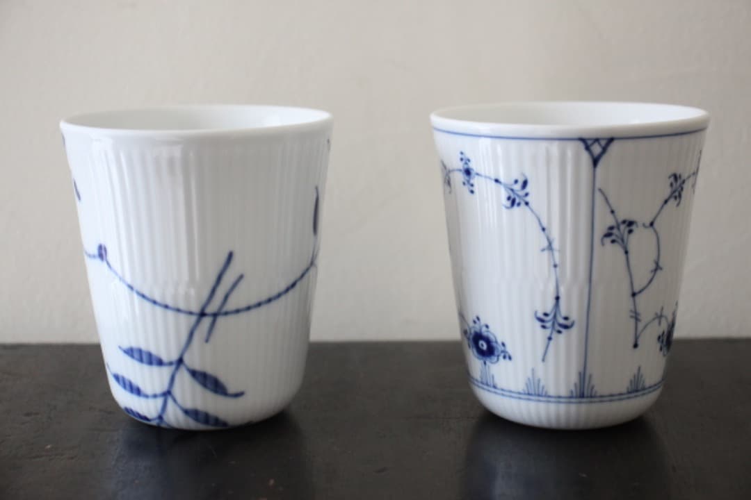 ロイヤルコペンハーゲン　プリンセスブルー　プレートペア&カップ２客