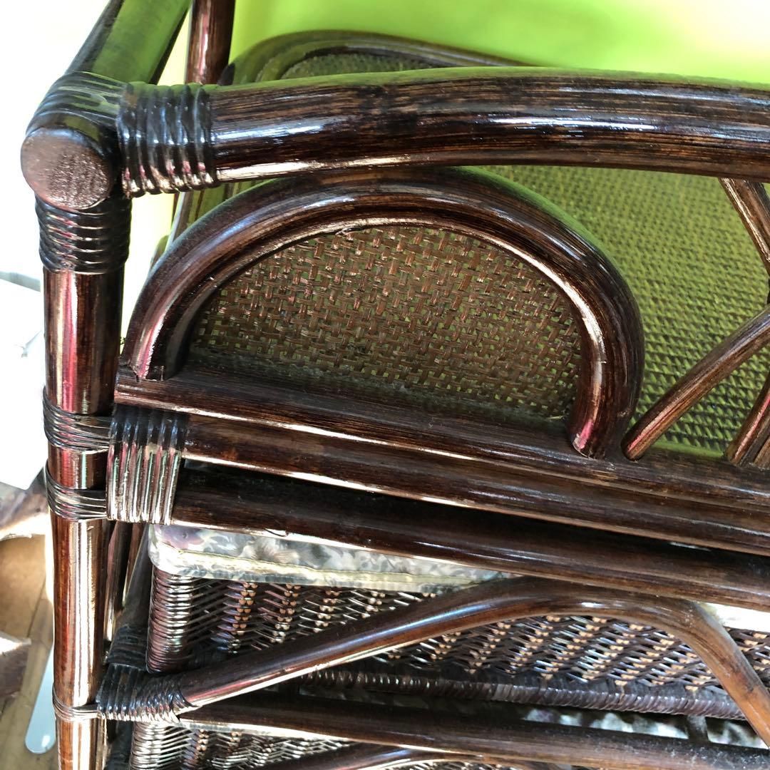 昭和レトロ 籐家具 ラタン ラック チェスト 4段引き出し　中古