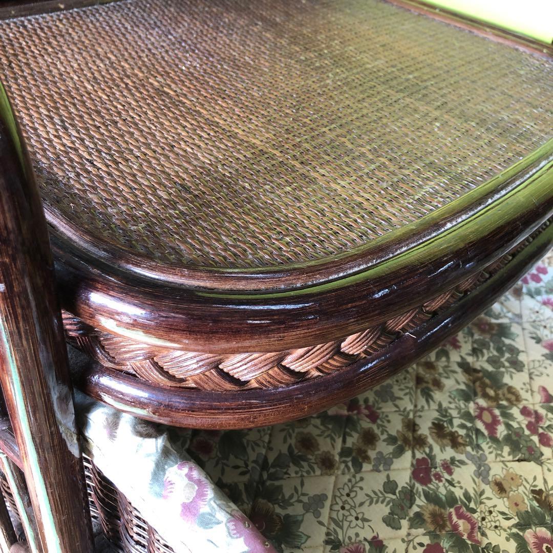 昭和レトロ 籐家具 ラタン ラック チェスト 4段引き出し　中古