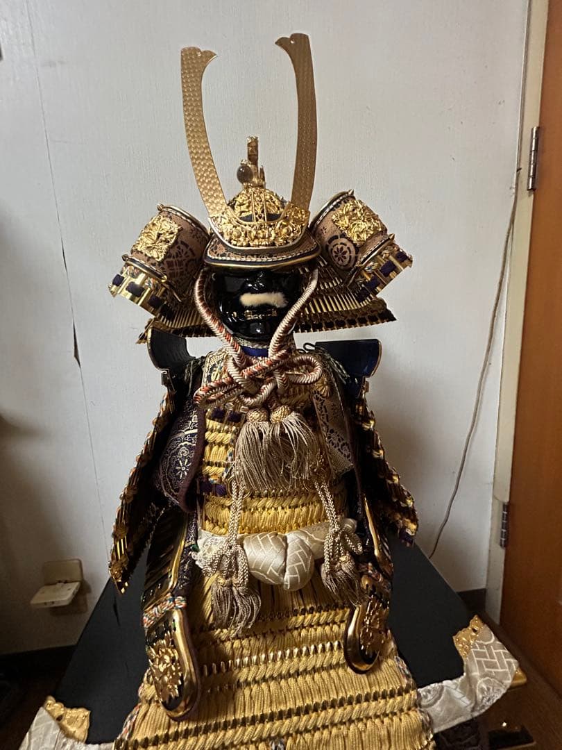 美品 平安晴峰 作 五月人形 鎧兜1式