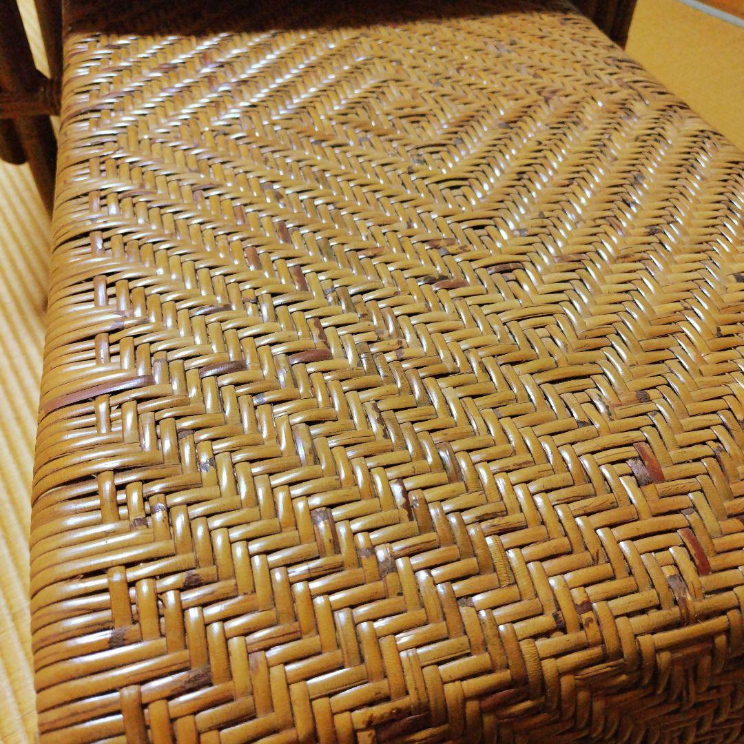 ラタンリクライニングチェア